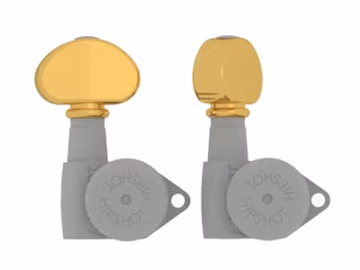 Hipshot half moon mini guitar tuner button, gold