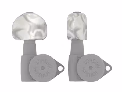 Hipshot half moon mini guitar tuner button, pearl