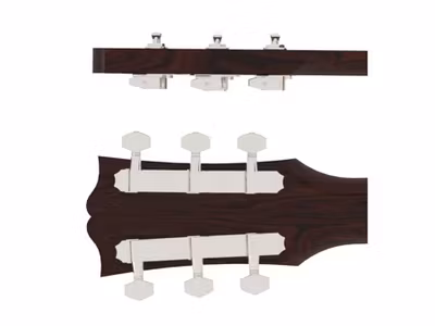 Hipshot guitar tuner upgrade kit, 3+3  classic, closed nickel