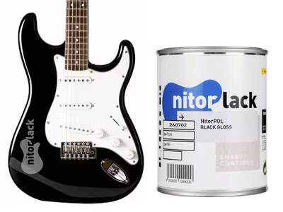 NitorLACK Cellulosa - Black Gloss - 500ml can