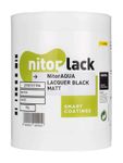 NitorLACK NitorAQUA Waterbased Matte Black Lacquer - 1L Can