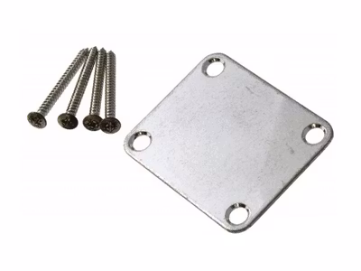 Allparts Gotoh Neck Plate Aged Chrome