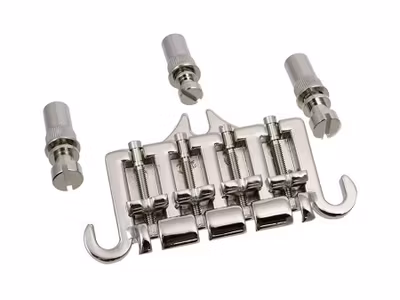 Allparts Bass Bridge for Gibson« 3-point with Hardware Nickel 3-11/32" Stud Spacing
