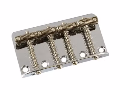Allparts Bass Bridge Vintage Style Nickel Threaded Rod Saddles 2-1/4" String Spacing