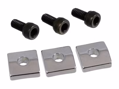 Allparts Chrome Nut Blocks 3-p
