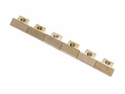 Allparts Bridge Saddles Nickel 6-p