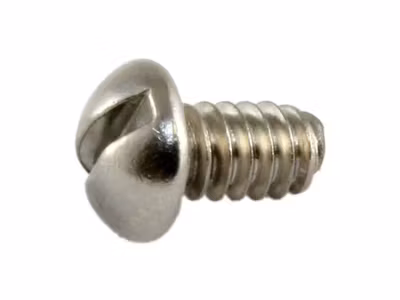 Allparts slothead switch mounting screw, #6-32 x 1/4", stainless steel, 8pcs.