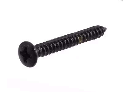 Allparts Bulk Pack of 1-inch Bridge Mounting Screws Black 50-p