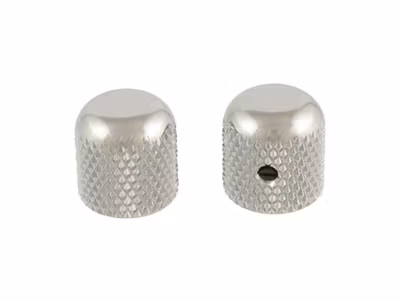 Allparts Dome Knobs Nickel 2-p