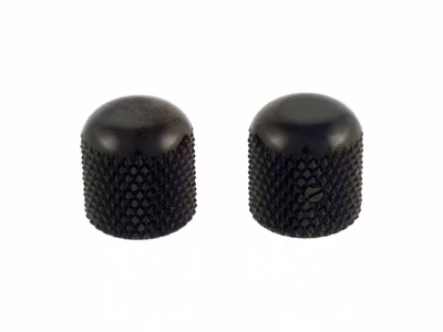 Allparts Dome Knobs Black 2-p