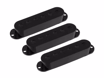 Allparts Pickup Covers for Stratocaster« Black 3-p