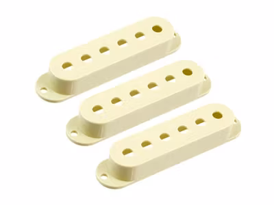 Allparts Pickup Covers for Stratocaster« Vintage Cream 3-p