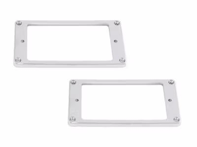 Allparts Pickup Rings Flat Profile Humbucking Chrome 2-p
