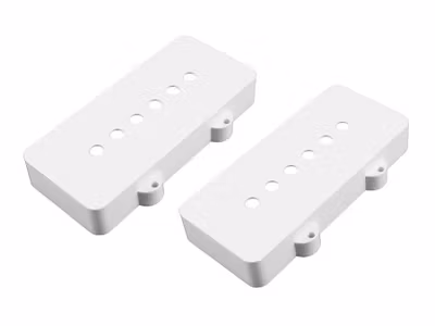 Allparts pickup covers for Jazzmaster, white nylon, set of 2