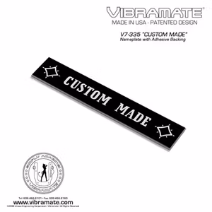 Allparts Vibramate "Custom Made" nameplate