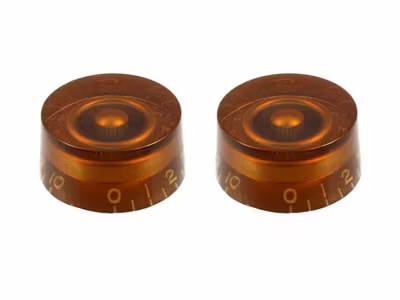 Allparts Speed Knobs Vintage Style Amber 2-p