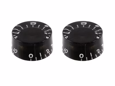 Allparts Speed Knobs Black 2-p