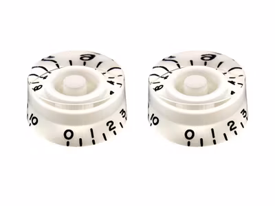 Allparts Speed Knobs White 2-p