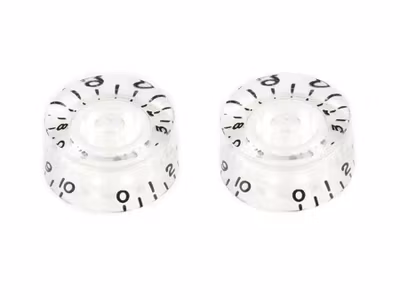 Allparts Speed Knobs clear 2-p
