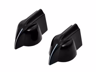 Allparts Pointer Knobs Black 2-p
