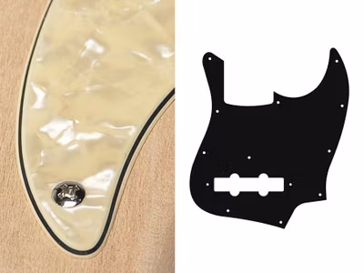 Boston JB-310-PC Pickguard J-Bass - 3-ply Cream