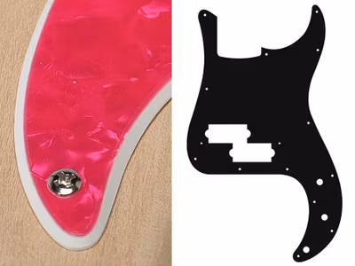 Boston PB-215 Pickguard P-Bass - Pearl Pink