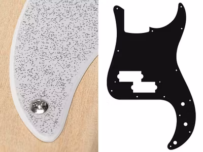 Boston PB-215 Pickguard P-Bass - Sparkling Silver