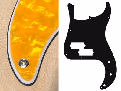 Boston PB-315 Pickguard P-Bass - Pearl Yellow