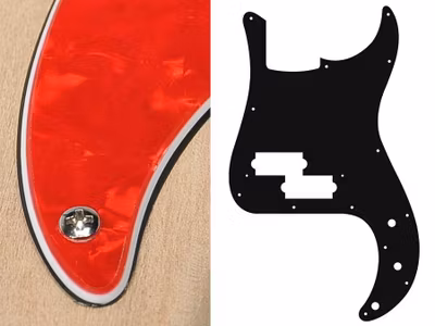 Boston PB-315 Pickguard P-Bass - Pearl Red