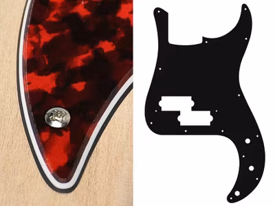 Boston PB-315 Pickguard P-Bass - Tiger Red