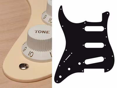 Boston SL-113 Pickguard Strat - Cream (Lefthand)