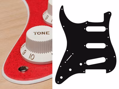 Boston SL-213 Pickguard Strat - Sparkling Red (Lefthand)