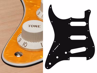 Boston SL-313 Pickguard Strat - Pearl Yellow (Lefthand)