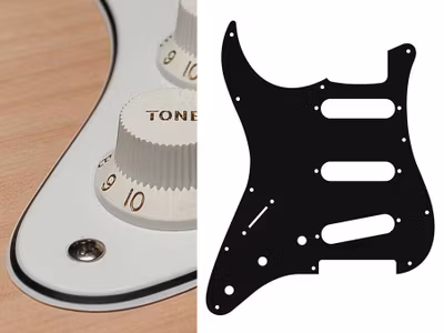 Boston SL-313 Pickguard Strat - White (Lefthand)