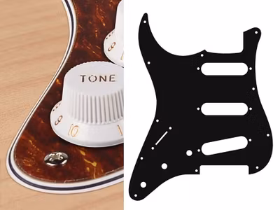Boston SL-413 Pickguard Strat - Tortoise (Lefthand)