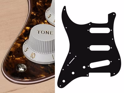 Boston SL-413 Pickguard Strat - Tortoise Brown Pearl (Lefthand)