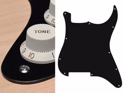 Boston ST-100 Pickguard Strat - Black Mat