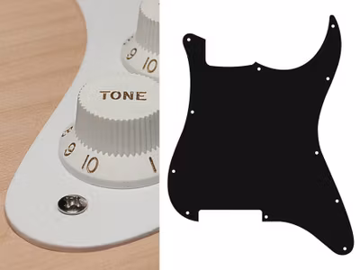 Boston ST-100 Pickguard Strat - White