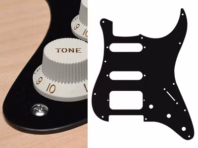 Boston ST-123 Pickguard Strat - Black Mat