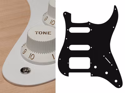 Boston ST-123 Pickguard Strat - White