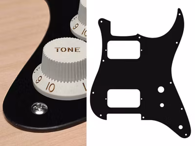 Boston ST-131 Pickguard Strat - Black Mat