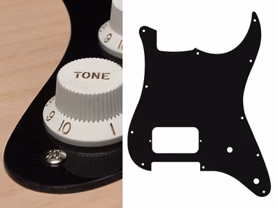 Boston ST-144 Pickguard Strat - Black