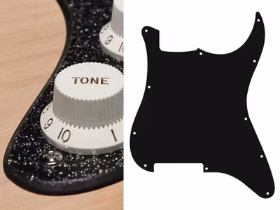 Boston ST-200 Pickguard Strat - Sparkling Black