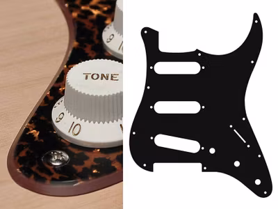 Boston ST-213 Pickguard Strat - Tiger Brown Pearl