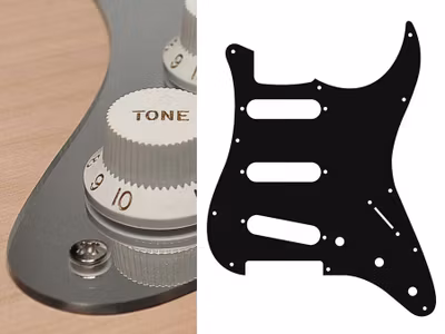 Boston ST-213 Pickguard Strat - Mirror Chrome
