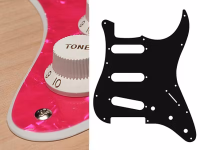 Boston ST-213 Pickguard Strat - Pearl Pink