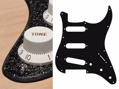 Boston ST-213 Pickguard Strat - Sparkling Black
