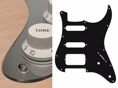 Boston ST-222 Pickguard Strat - Mirror Chrome