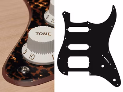 Boston ST-222 Pickguard Strat - Tiger Brown Pearl