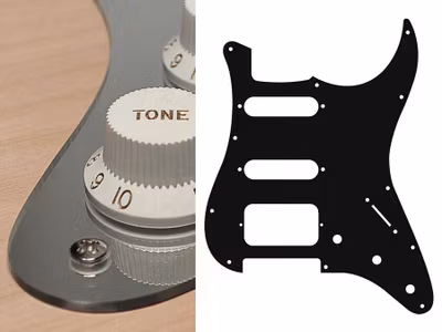 Boston ST-223 Pickguard Strat - Mirror Chrome